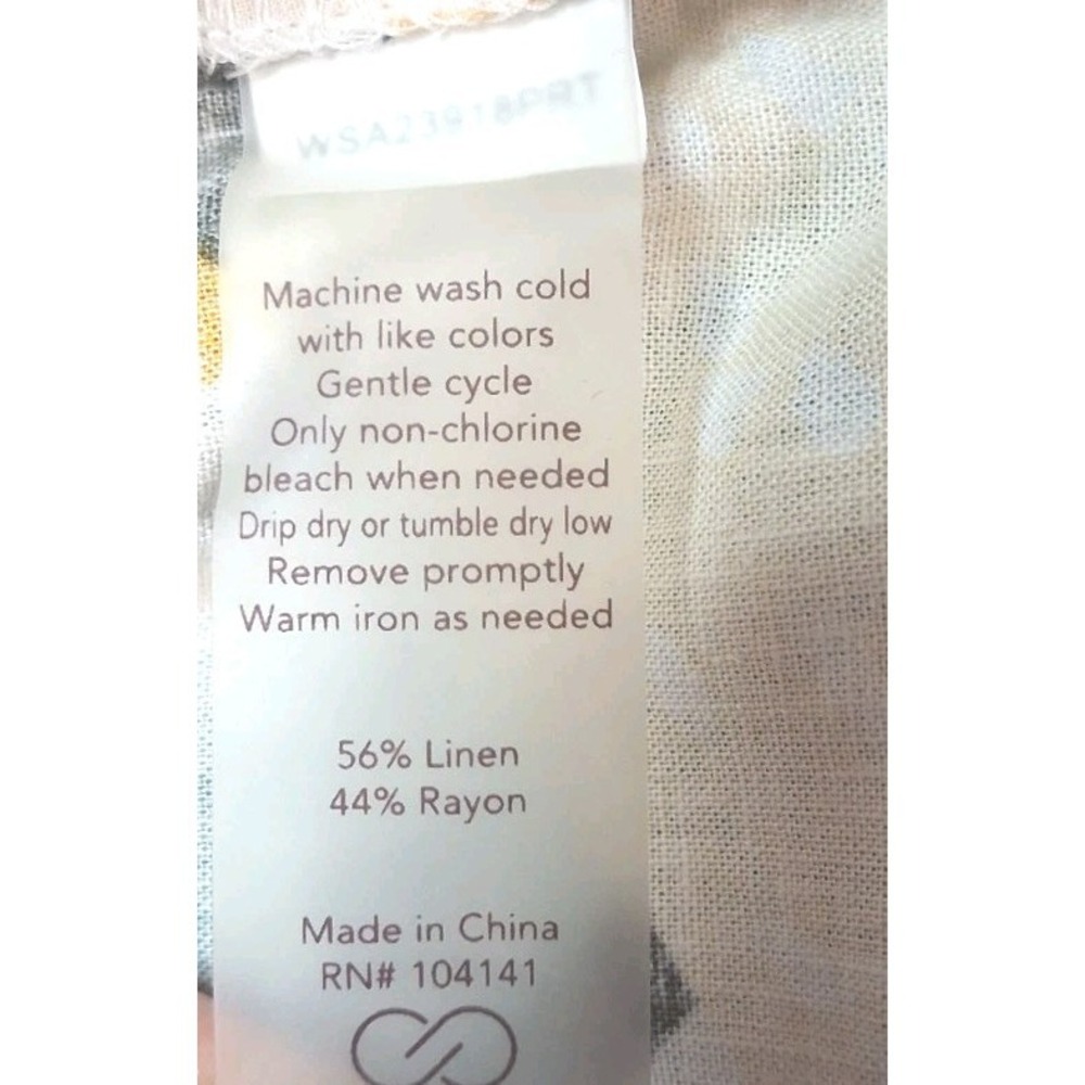 Calia Linen Blend Shorts Size Small Vacation Beach Summer Resort - Picture 7 of 8